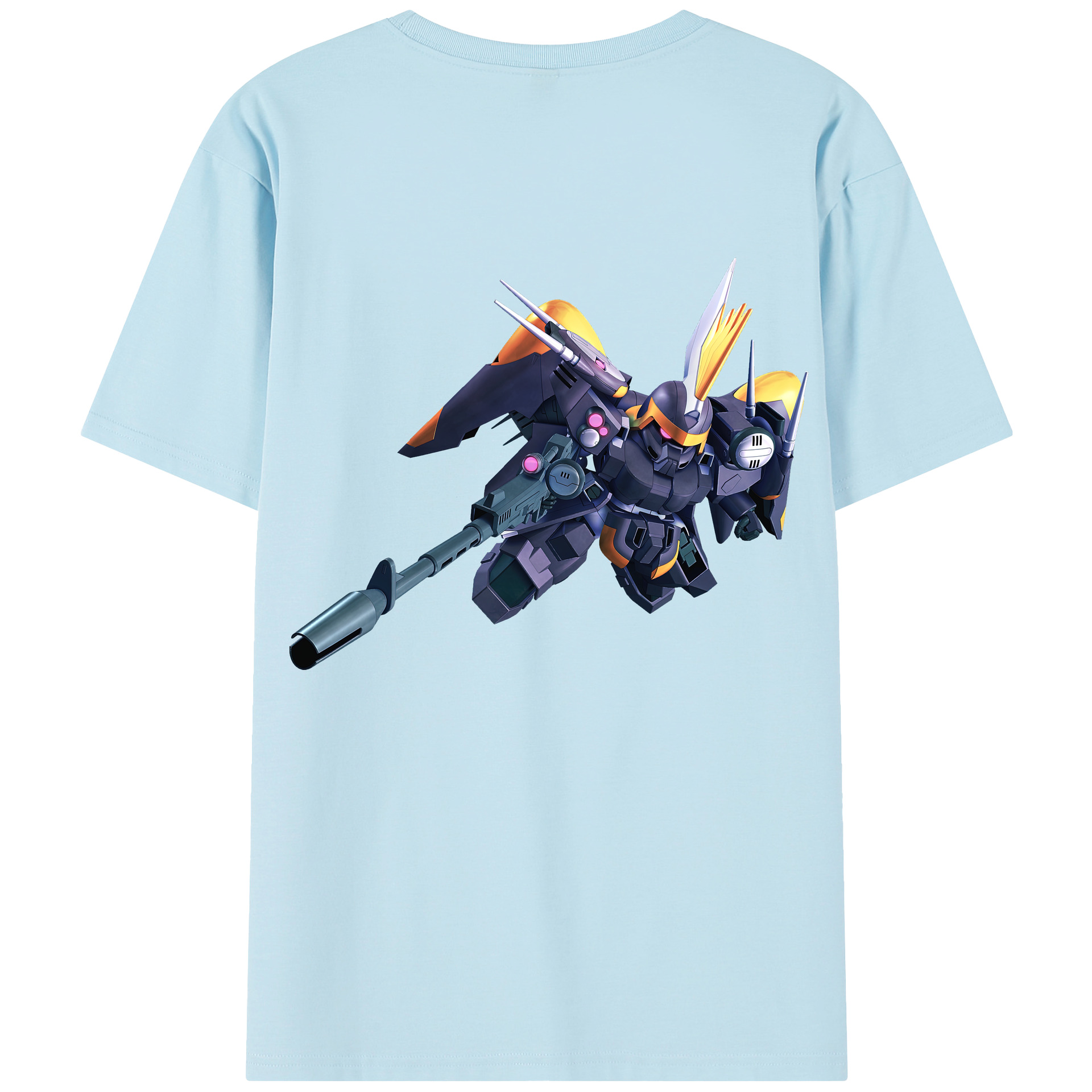 （画像用） 機動戦士ガンダム Mobile Suit Gundam 綿100％半袖Tシャツ（背面プリント）